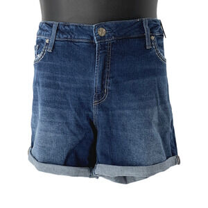 Silver Jeans Co. Elyse Mid Rise Short Indigo - Regular